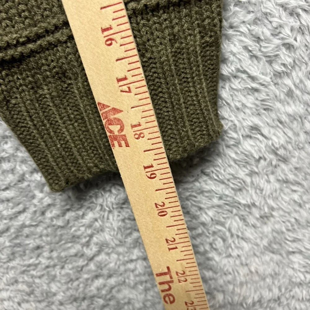 Harper Sweater‎ Cardigan Womens Large Olive Green Open Front Relaxed Francesca - Picture 11 of 12